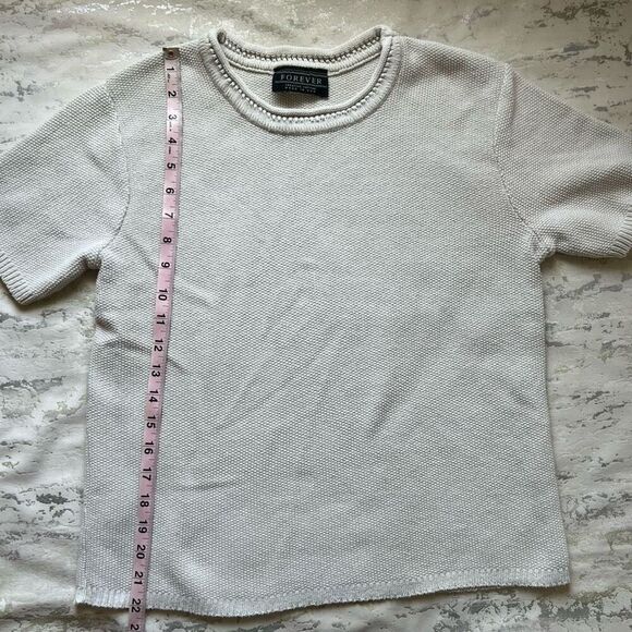 Forever creative Cotton 90s Y2K Knit Tee made in USA - Picture 10 of 11